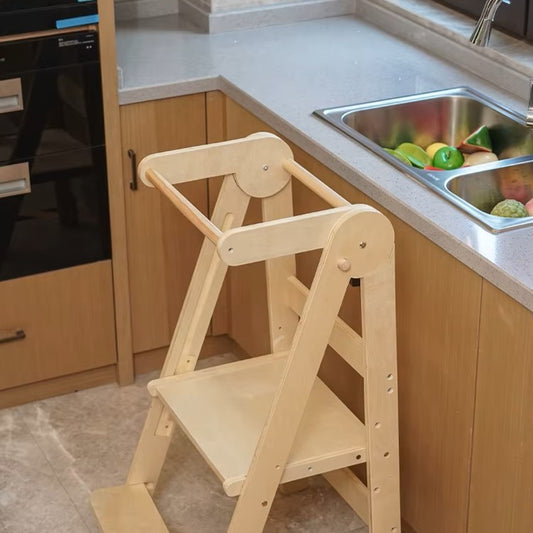 Torre de Aprendizaje Montessori Plegable y Ajustable 🌿