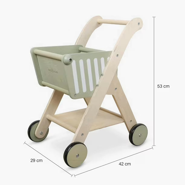 Carrito de Supermercado de Madera