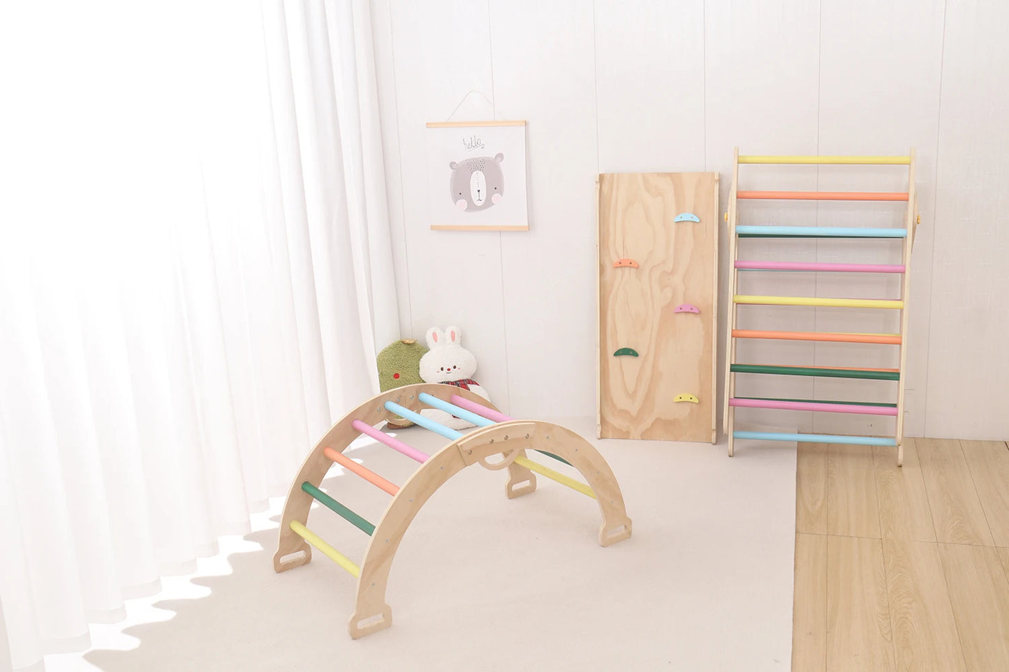 Set Pikler 3 en 1 plegable