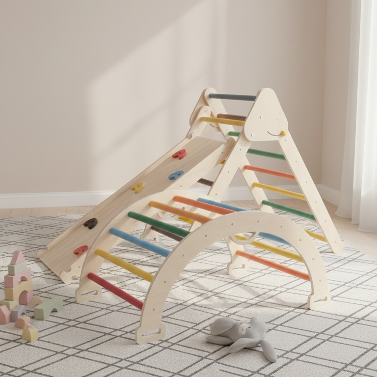 Set Pikler 3 en 1 plegable