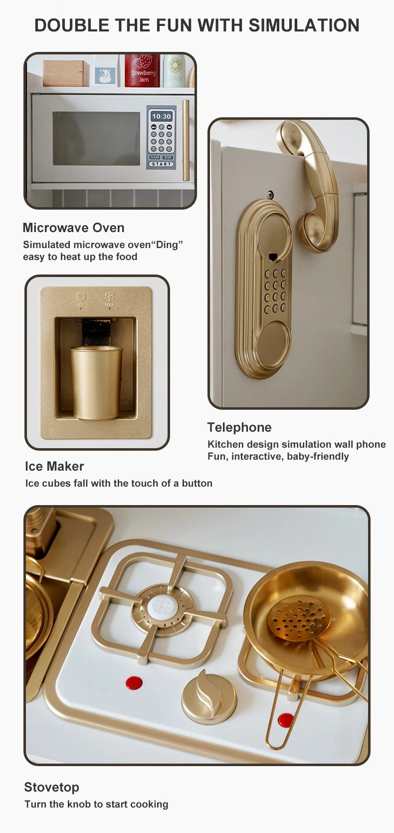 Cocina de Juego Infantil de Madera