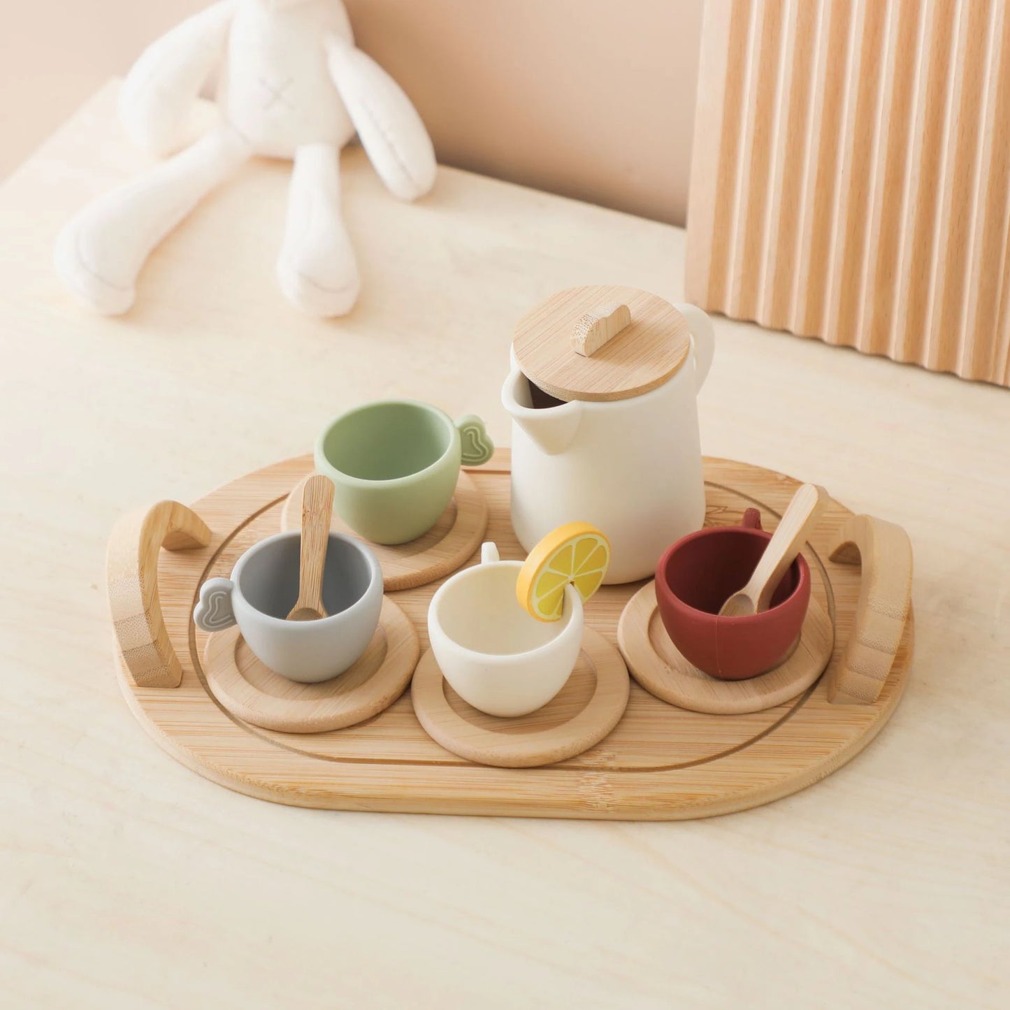 Set de té con bandeja