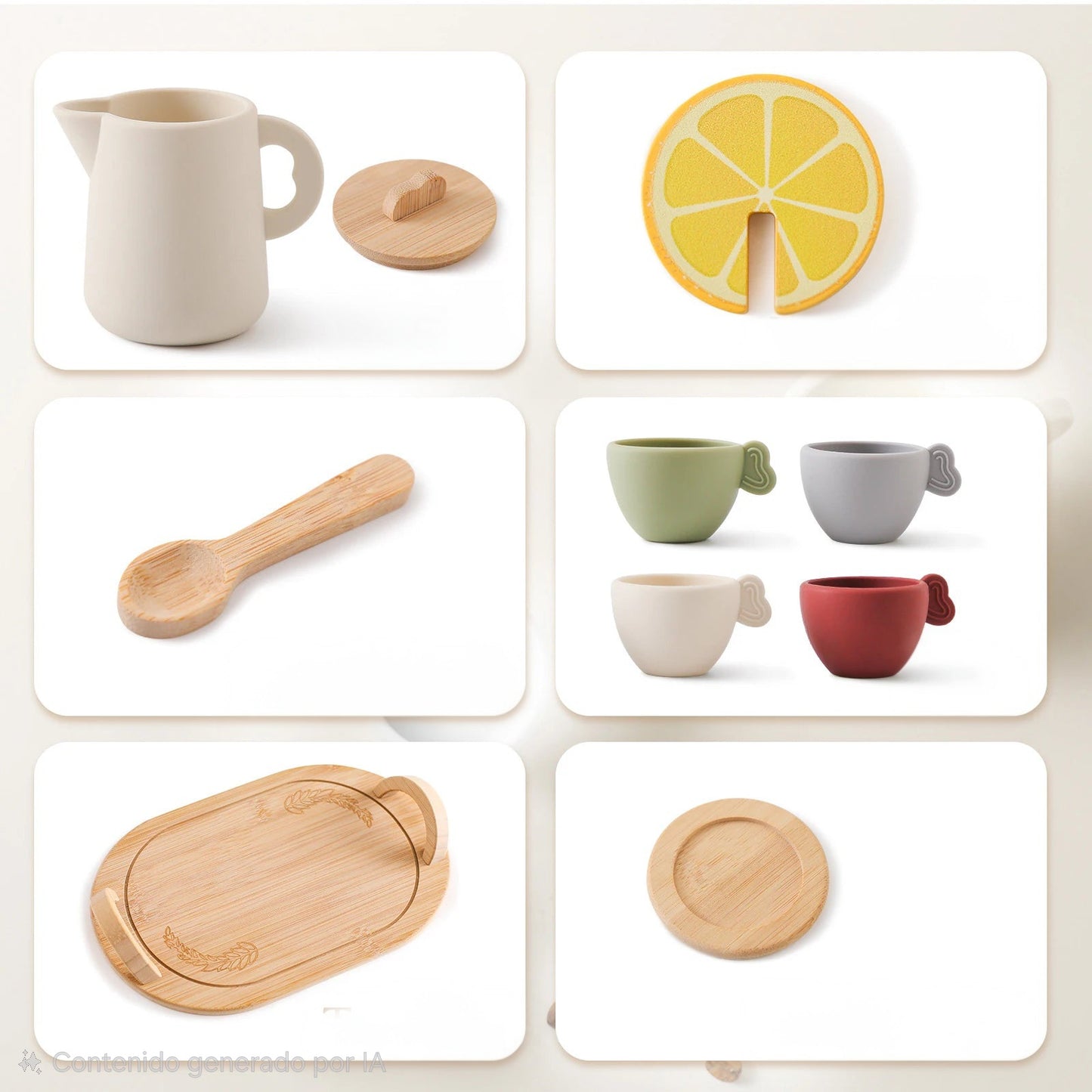 Set de té con bandeja