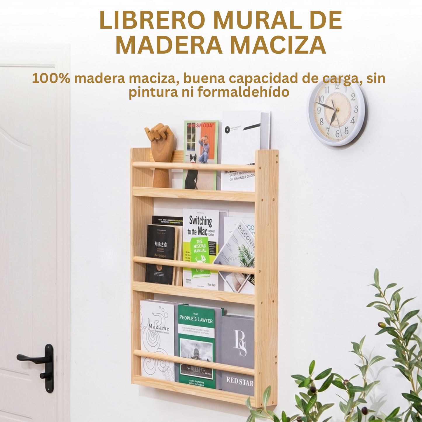Librero Montessori 3 repisas