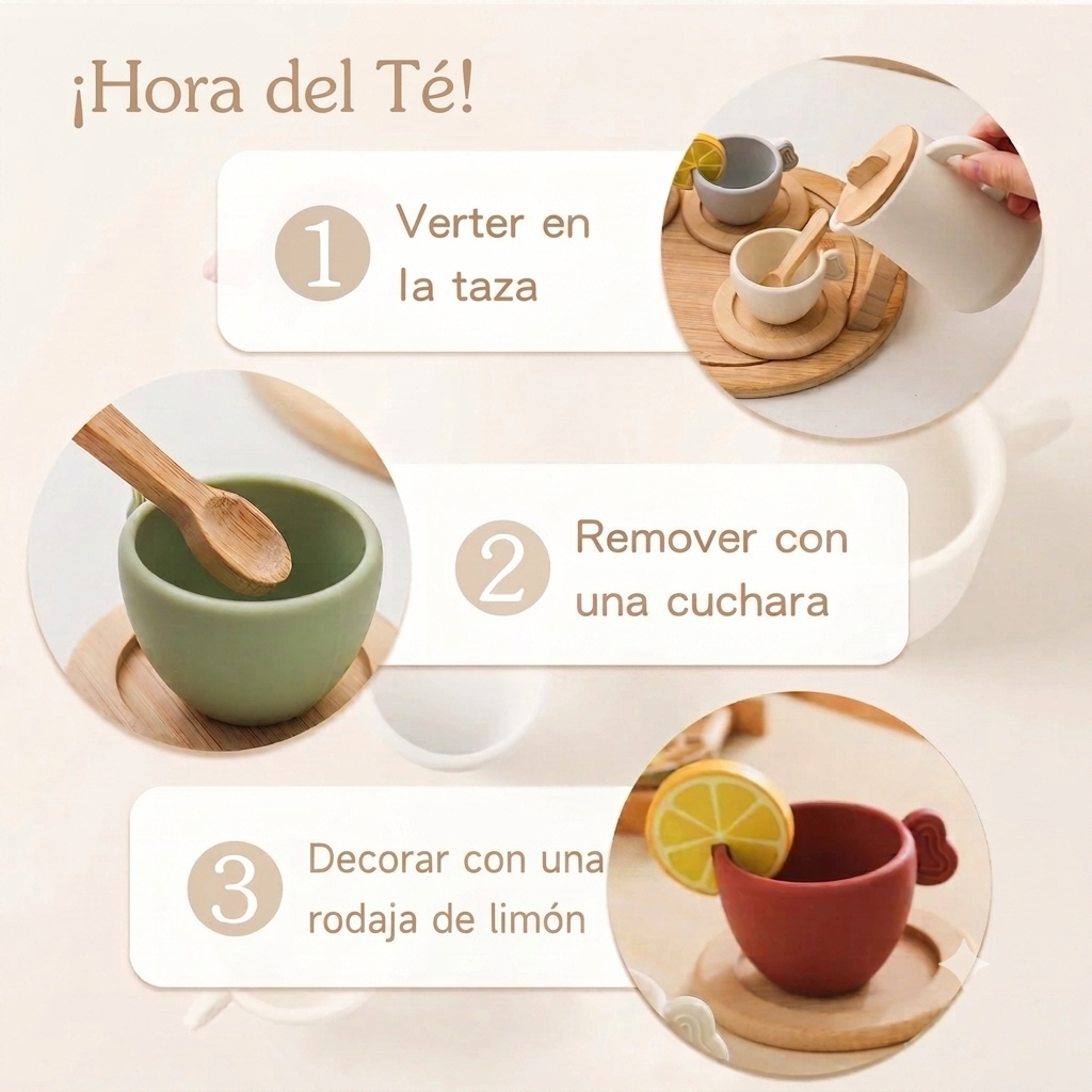 Set de té con bandeja